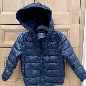 Baby Lightweight Puffer Jacket - Navy